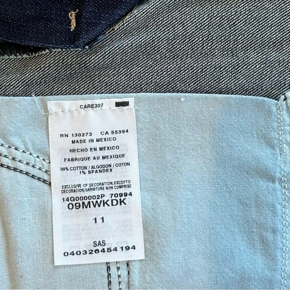 WRANGLER DENIM DARK-WASH MINISKIRT. WESTERN RODEO BOHO FESTIVAL #09MWKDK. Sz11 - Picture 5 of 8